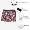 thumbnail image 5 of Haiem Skull Blue Flower Men's Boxer Briefs, Every Day Comfort Stretch Cotton Moisture-Wicking Underwear-Medium, 5 of 8