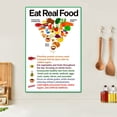 thumbnail image 5 of FoodList 12x18 Inches Eat Real NutritionFood Poster Meal Chart Information Diet Plan Wall Poster for Classroom Kitchen Wall Decor 4/3/2/1PCS, 5 of 9