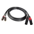 thumbnail image 3 of 1 de 2 conectores a 2 XLR de 1,5 shamjiam Cable macho RCA a 2 XLR, 3 of 9