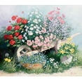 thumbnail image 2 of Motz, Peter 29x26 White Modern Wood Framed Museum Art Print Titled - Flower parade, 2 of 4