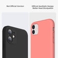 thumbnail image 3 of Compatible with iPhone 11 Case (6.1"), [Drop Protection] [Anti-Scratch] Shockproof Liquid Silicone Anti-Fingerprint Cover with Microfiber Lining Phone Case, Coral, 3 of 13