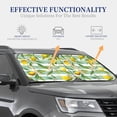 thumbnail image 4 of Naloa Lemon 2 Piece Foldable Car Sun Shades, Car Windshield Sunshade, Front Window Sunshade for Car, Truck, SUV - Large, 4 of 7