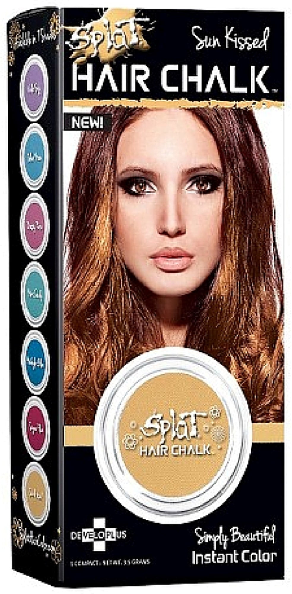 Splat Hair Chalk, Sun Kissed 3.50 grams (Pack of 3)