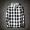thumbnail image 5 of Blueek Men'S Autumn Casual Plaid Shirts Long Sleeve Pullover Shirt Top Hooded Blouse, 5 of 7