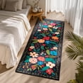 thumbnail image 6 of Joyfy Washable Floral Area Rug Non-Slip Soft Carpet with Rubber Backing for Living Room, Bedroom, Dining Room, Kids Nursery and Bedside Indoor Use, 6 of 7