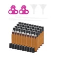 thumbnail image 4 of Rollerball botella Vial vidrio cosmético contenedor recargable Roll On contenedor para aceites esenciales aceites corporales hogar viaje 50 pcs Colco Botella de bola de rodillos, 4 of 8