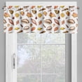 thumbnail image 2 of Ambesonne Nautical Valance Pack of 2, Retro Style Sea Shells, 54"X18", White and Multicolor, 2 of 5