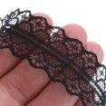 thumbnail image 4 of Uxcell Lace Trim Ribbon Polyester Wedding Lace Ribbon Lace Gift Wrap Ribbon for Dress Decorations Black 50Yard, 4 of 6