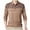 #H-Khaki, variant on GuangCheng George Men Shirt Striped Pattern Long Sleeve Soft Comfort Breathable Casual Stylish Blouses with Pockets,Khaki,XL