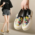 thumbnail image 5 of Ladies Cartoon Graffiti Canvas Shoes Loafers, 5 of 7