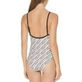 thumbnail image 4 of DKNY Womens Logo Removable Padding One-Piece Swimsuit, 4 of 4