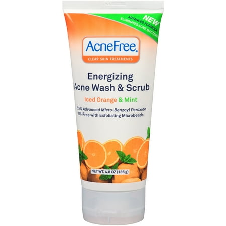 UPC 301875018481 product image for AcneFree Energizing Iced Orange & Mint Acne Face Wash & Scrub, 4.8 oz | upcitemdb.com