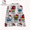 thumbnail image 3 of Hello Kitty Chandail Col Rond Imprimé Automne Manches Longues Dessin Animé Décontracté, 3 of 7