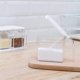 thumbnail image 5 of Clear Seasoning Box, 3 Pieces Clear Seasoning Storage Container for Spice Salt Sugar Cruet, Condiment Jars with Spoons, 5 of 5