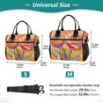thumbnail image 4 of FORMRS Insulated Lunch Bag for Work School Unisex Large Capacity Cooler with Shoulder Strap, Purple Abstract Floral, 4 of 6