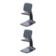 thumbnail image 1 of sweethay Soporte de plástico para tableta, plegable, estirable, reutilizable, soporte para teléfono móvil, para ver vídeos, transmisión en vivo, Negro 2piezas, 1 of 6