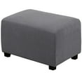 thumbnail image 6 of Mdesiwst Footrest Stool Cover Wear Resistant Scratch-proof Simple Installation Oversized Square Rectangle Footrest Stool Slipcover, 6 of 7