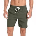 thumbnail image 5 of LMOIPLI Men's Quick Dry Loose Swim Trunks Casual Summer Elastic Waist Drawstring Swimsuit Athletic Lining Beach Shorts Brown XXXL, 5 of 9