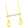 thumbnail image 3 of jinwen Swing Bar with Gymnastic Rings Adjustable for Family Fun Get Togethers Games yellow, 3 of 9