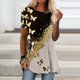 thumbnail image 1 of Pntutb moda mujer casual cuello redondo blusa estampada manga corta camiseta verano tops PNTUTB Pntutb-7349, 1 of 5