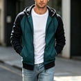 thumbnail image 2 of HGIEYS Men's Full-Zip Hoodie Sweatshirt Jackets Contrast Hoodies Lightweight Sweatshirt Color Block Jacket Coats, 2 of 4