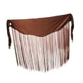 thumbnail image 3 of Segolike Belly Dance Skirt Hip Scarf Waist Wrap for Theater Stage Festival Tango Clubwear coffee, 3 of 8