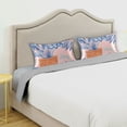 thumbnail image 3 of Yayeee Pillowcase Standard Size Set of 2 Satin Wrinkle Resistant Pillow Case, Pink Leaves, 3 of 7