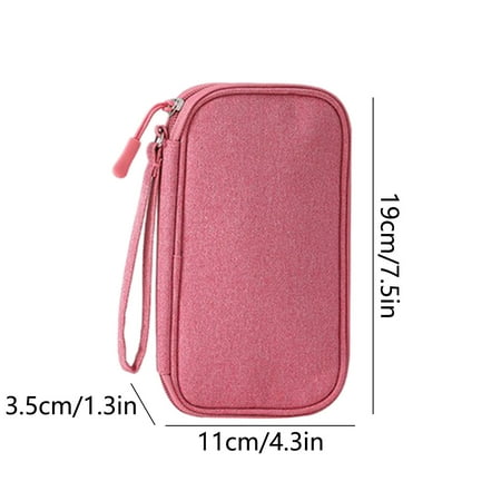 Momihoom Compact Electronic Organizer Pouch Portable Travel Cable Bag for Chargers USB Drives and Accessories