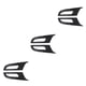 thumbnail image 4 of Kenally Parrilla de luz antiniebla inferior para parachoques delantero, piezas de rejilla de luz antiniebla de plástico automotriz lavable desmontable, Derecha 3piezas Kenally CBP253900, 4 of 6