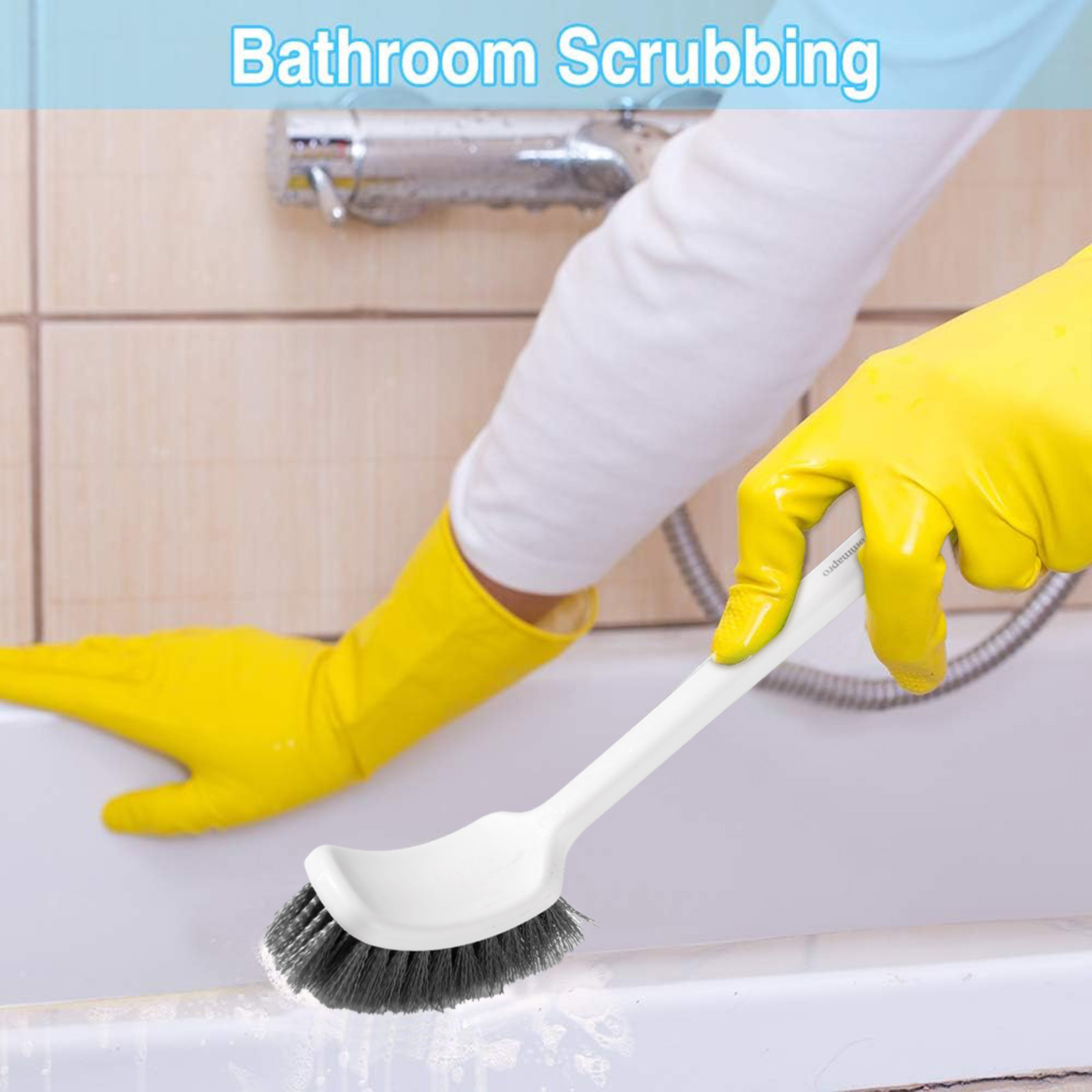 Zommapro Toilet brushes Caddy Set 1 Pack - Bathroom Scrubber Cleaner Brush with Holder