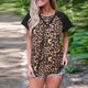 thumbnail image 4 of Blusa sexy de manga corta con cuello en V y estampado de leopardo para mujer Camisetas sin mangas de moda Pompotops  hkajfhjk470150, 4 of 8
