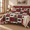 Burgundy Black-Full, variant on - Rusticforter Set Cabinmas Lodge Western Country Bear Deer Moose Woodland Rv Outdoor Theme Soft Lightweight Bedding 3 Pieces Tau