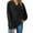 Black, variant on ZyeKqe Sweatshirts for Women Long Sleeve Tops Casual V Neck Pullover Top Loose Fitted Solid Comfy Plain Fall Outfits