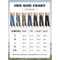 thumbnail image 3 of JWD Women's Wide Leg Pants with Pockets High Waist Adjustable Knot Loose Casual Trousers Business Work Casual Pants Gray Pink Stripe XL, 3 of 10
