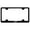 Black, variant on Cadilac V Laser Etched Logo Wide Body License Plate Frame (Chrome)