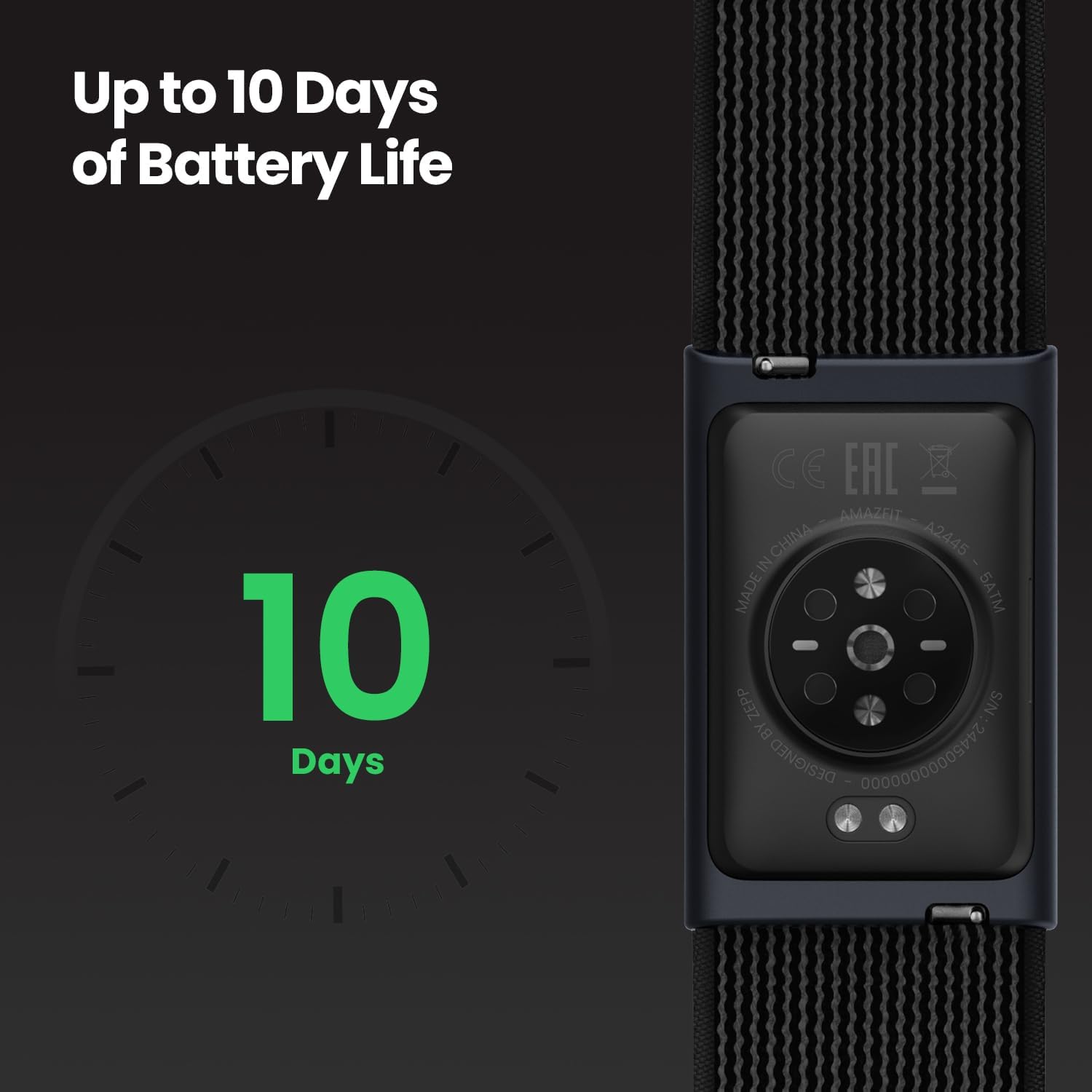 Amazfit Helio Strap Fitness Tracker with 27 Sport Modes, Blue photo 8