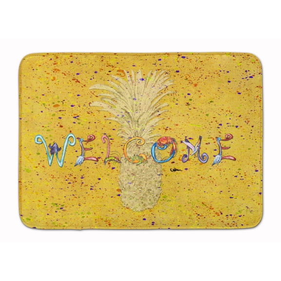 Pineapple Machine Washable Memory Foam Mat