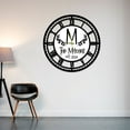 thumbnail image 2 of Craftnamesign Custom Name Large Metal Wall Clock For Home Business Wall Decor, 2 of 4