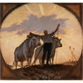 thumbnail image 3 of Georges Bertrand 13x12 Black Modern Framed Museum Art Print Titled - Hymn of the Earth in the Sun (1893), 3 of 5