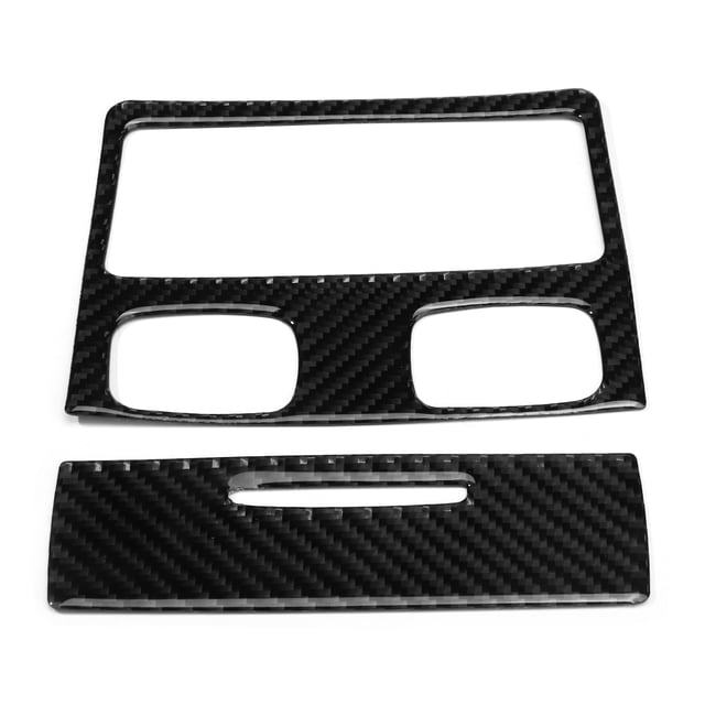 Cubierta de salida de aire trasera de fibra de carbono suave, decoración embellecedora para Serie 3 E90 05-12, 2 uds.