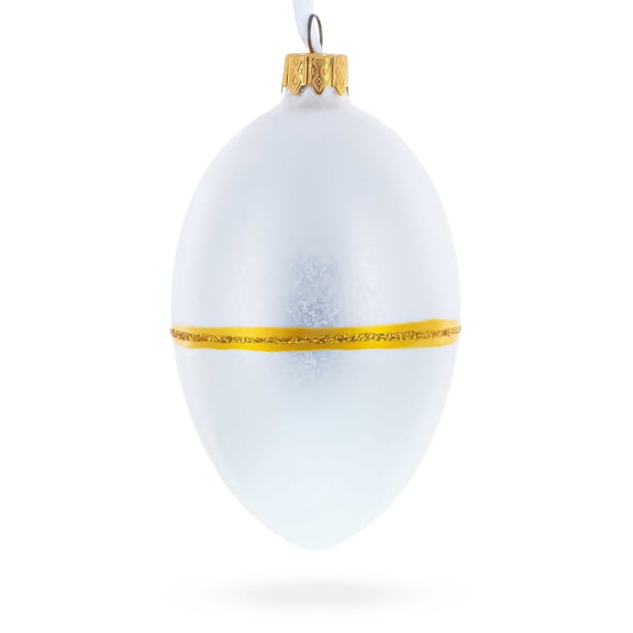 1885 First Hen Royal Glass Egg Ornament 4 Inches