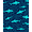 Blue, Pattern 1, variant on Flatwoven High Traffic Area Rug, Predator of the Deep Decorative with Aquatic Hunter, Non Slip, Stain Resistant, Washable Area Rugs for Living Room, Bedroom(Blue, 4X6)
