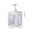 White, variant on Refillable Pump Bottle Dispenser,Lotion Bottle with Pump Transparent Dispenser for Shampoo,Body Wash,Hand Soap,Foaming Soap Dispenser for Bathroom Kitchen,Large Capacity Leak Resistant,500ml