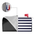 thumbnail image 6 of Balery Navy Blue And White Stripes Mailbox Cover - Standard Size-25.5x21 in, 6 of 9