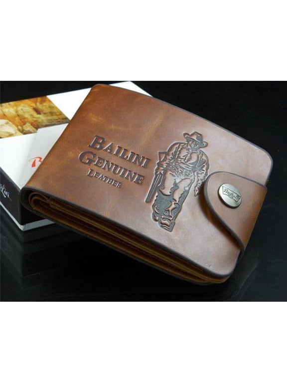 New Men's Boys Leather Pockets Credit/ID Cards Holder Purse Wallet BETT