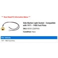 thumbnail image 2 of Side Marker Light Socket - Compatible with 1971 - 1980 Ford Pinto 1972 1973 1974 1975 1976 1977 1978 1979, 2 of 2