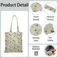 thumbnail image 5 of Watercolor Butterfly Floral Canvas Tote Bag – Romantic Nature-Inspired Reusable Cotton Shopping Bag with Artistic Fantasy Garden & Starry Sky Design for Women, Teens, Aesthetic Gift Lovers, 5 of 7