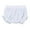 White, variant on Baby Girls' Solid Ruffle Trim Bubble Shorts Soft Cotton Summer Casual Bottoms Shorts Multi Color Baby Clothing 0-2Y