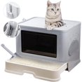 XXLarge SelfCleaning Hooded Cat Litter Box Tray Enclosed Kitty Toilet