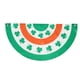 thumbnail image 1 of Banderines con la bandera de Irlanda para el Día de San Patricio, banderines plisados de trébol, banderines de medio abanico para decoraciones de interior y exterior, 1 of 7